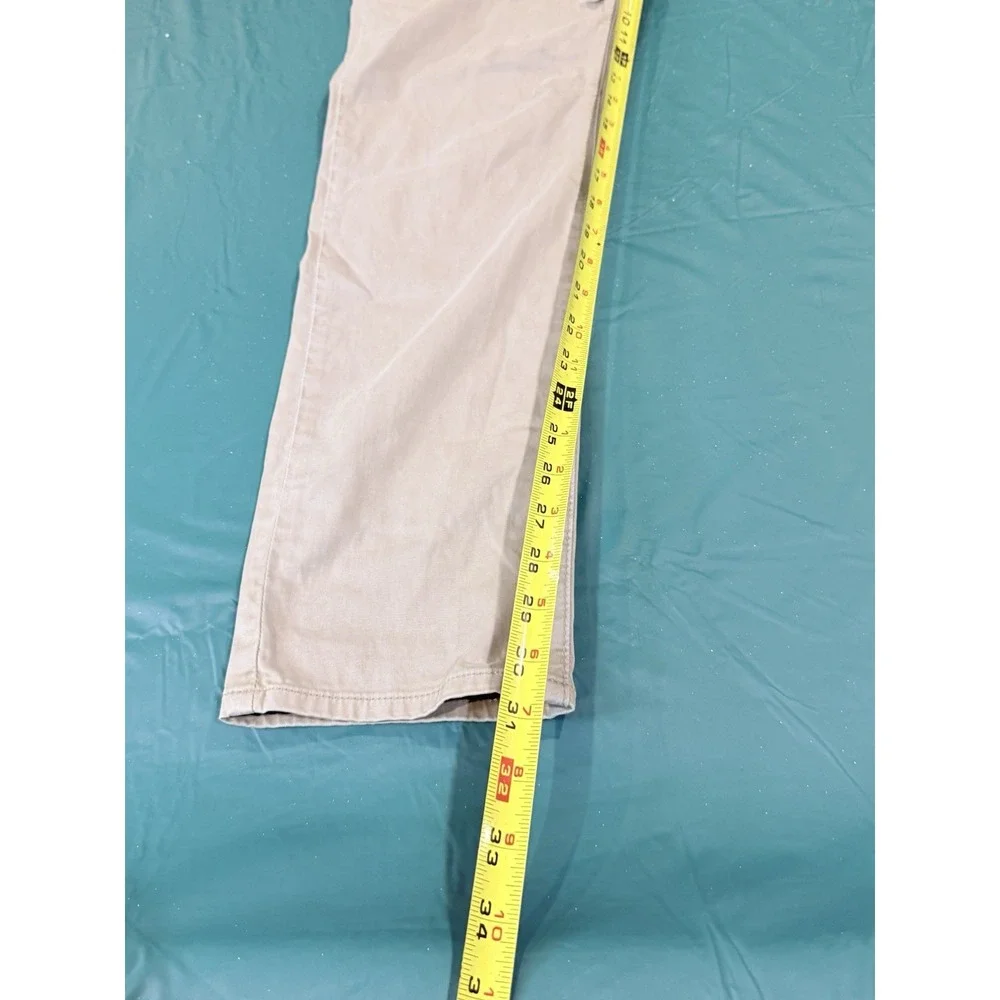 AG Adriano Goldschmied THE ROMAN  Women Sz 31R Skinny Pleated Beige Hiking Pants
